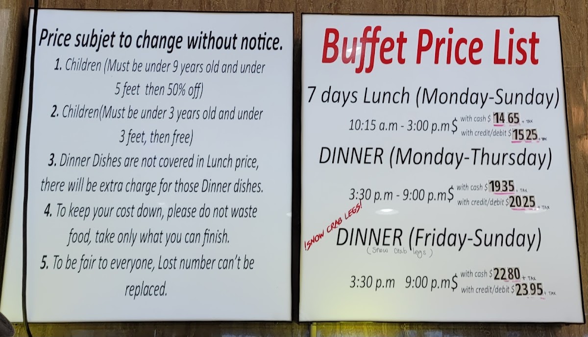 Buffet at Asia Menu - Image 2